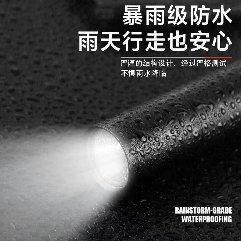 LED mini flashlight oral inspection small light built-in lithium USB charging portable work strong light remote light flashlight