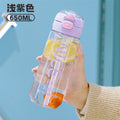 Plastic water cup ins purple 650ml