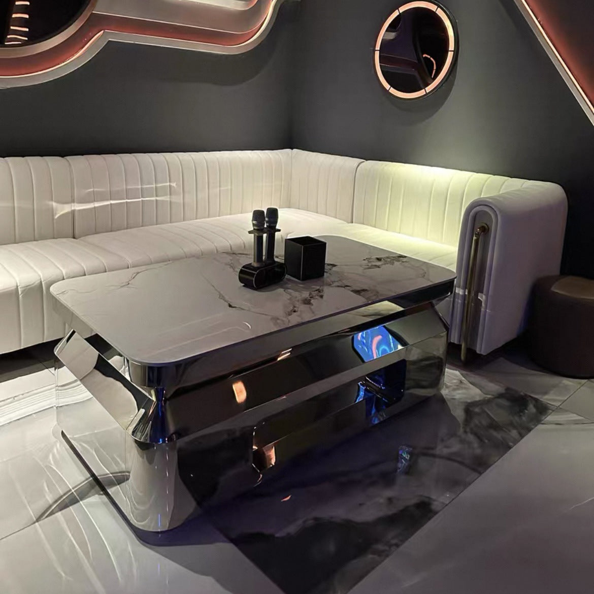 Customized bar ktv special luminous coffee table light luxury night club box party room booth ktv coffee table customization