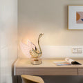 Swan table lamp new arrival table lamp high-end wedding gift popular bedside table charging ins style bedroom bedside lamp