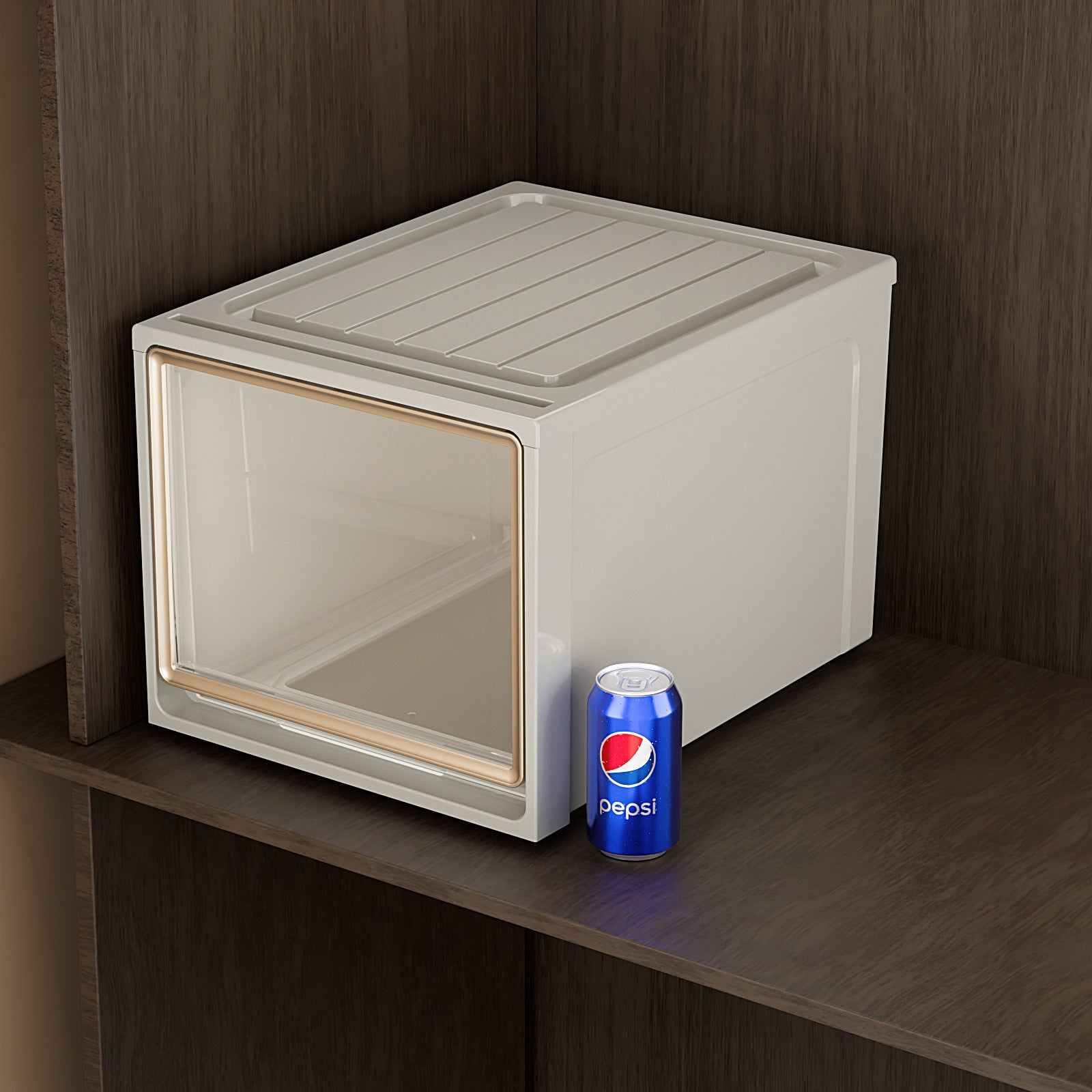 Storage Box Drawer Storage Box Household Wardrobe Clothing Pants Underwear Organizing Box Transparent Plastic Storage Cabinet