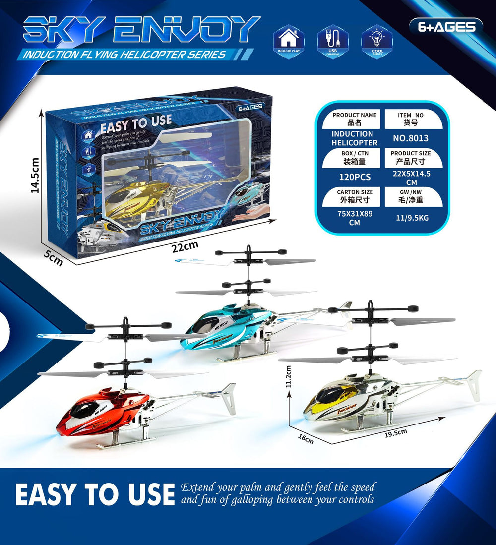 remote control aircraft model, rechargeable, drop-resistant, 3.5-channel, new sensor helicopter, children's flying toy for boys