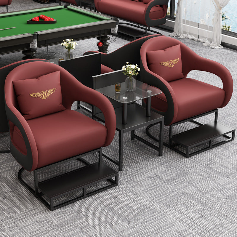Accessible luxury billiard hall sofa billiard room viewing chair competition special booth watching the game new arrival high-end table and chair combination