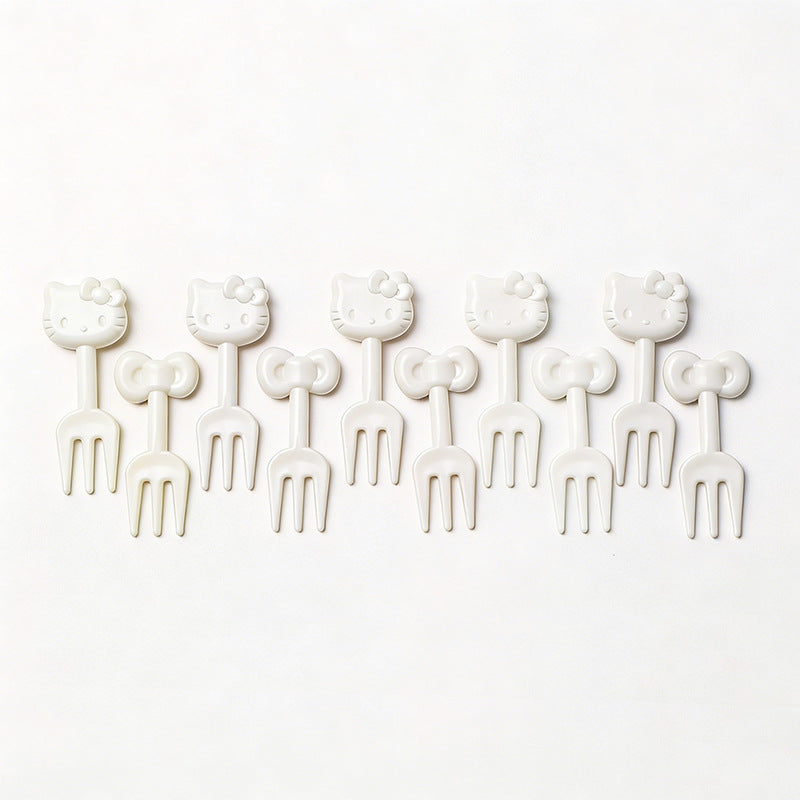 cartoon fruit fork set - cute animal creative fruit picks, bento fruit forks, dessert forks - wholesale
