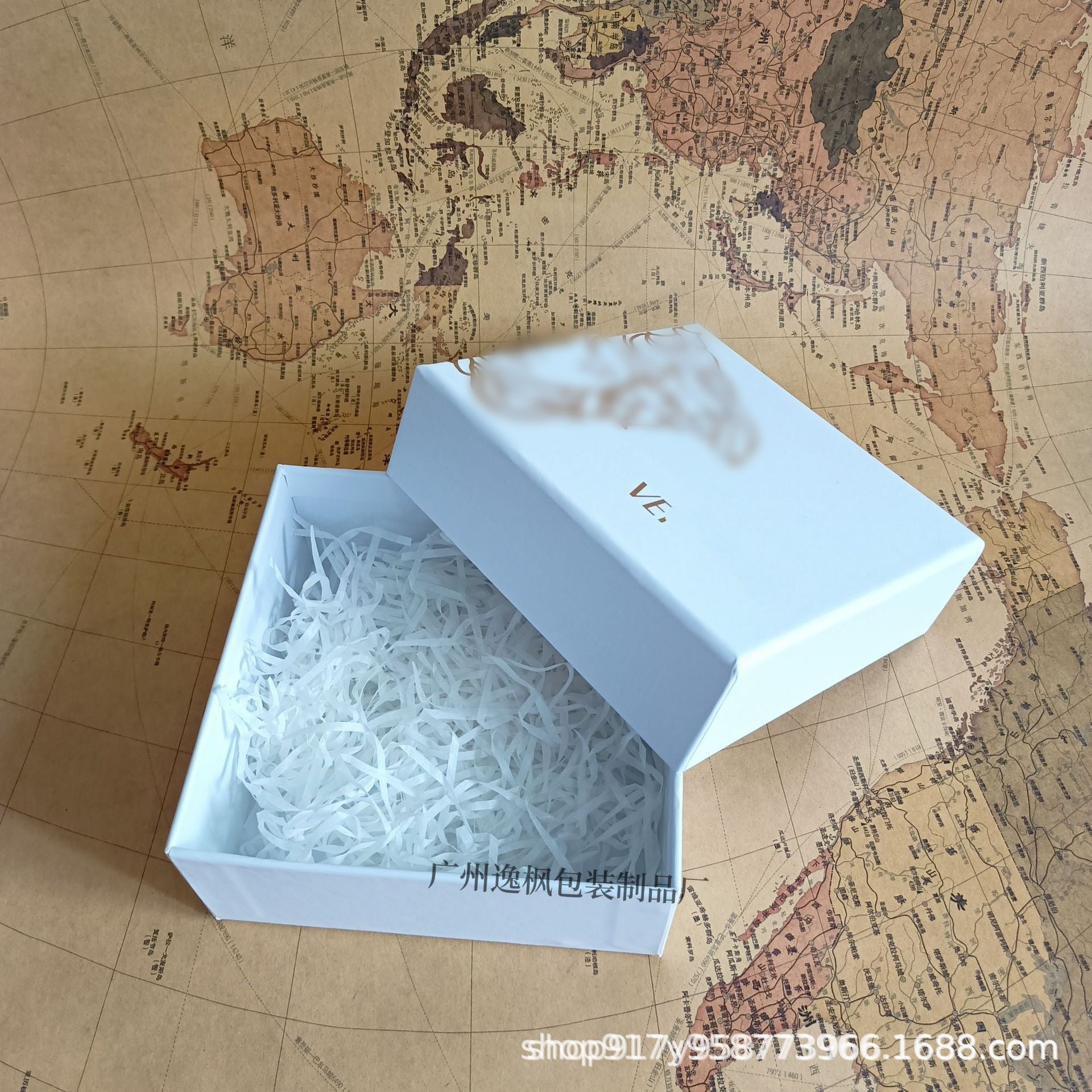 Fansi Pink Diamond Perfume Gift Box White Paper Bag Cosmetic Packaging Empty Box Tote Bag Perfume Gift Box