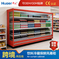 Custom cold storage display cases: commercial air curtain freezers, fruit freshness keepers, fresh food ordering vitrines, supermarket yogurt & beverage refrigerated display cabinets