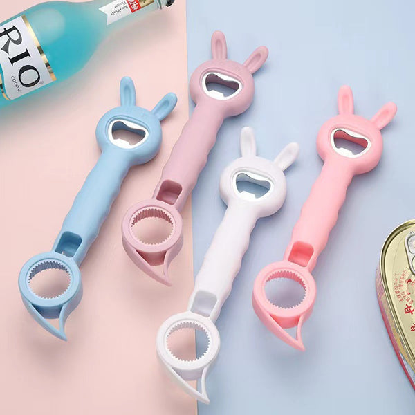 Douyin same multi-functional bottle opener, four-in-one beer can opener, household multi-purpose creative can opener