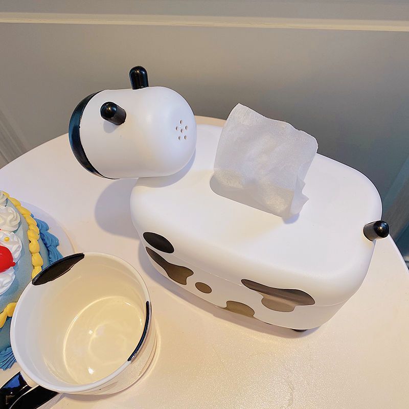 Cute cow tissue box multifunctional for home tissue storage living room dining room tissue toothpick one thing two uses bedroom
