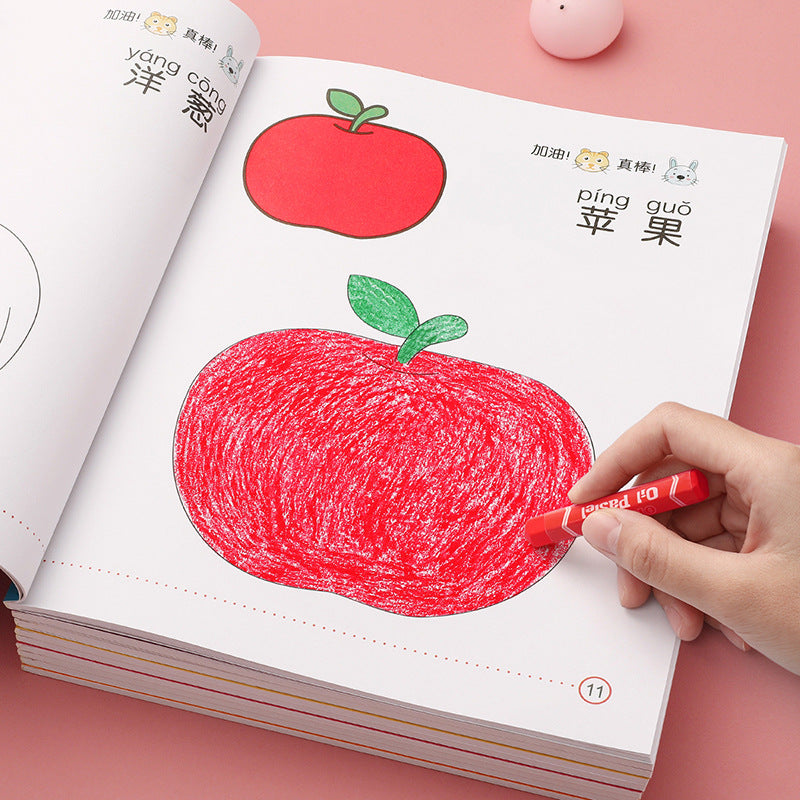Baby coloring book kids drawing book coloring doodle coloring book kindergarten painting enlightenment picture book set