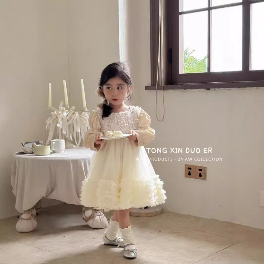Girls' dresses: new autumn  collection - stylish autumn outfits for baby girls and children, birthday dresses, princess dresses, trendy styles