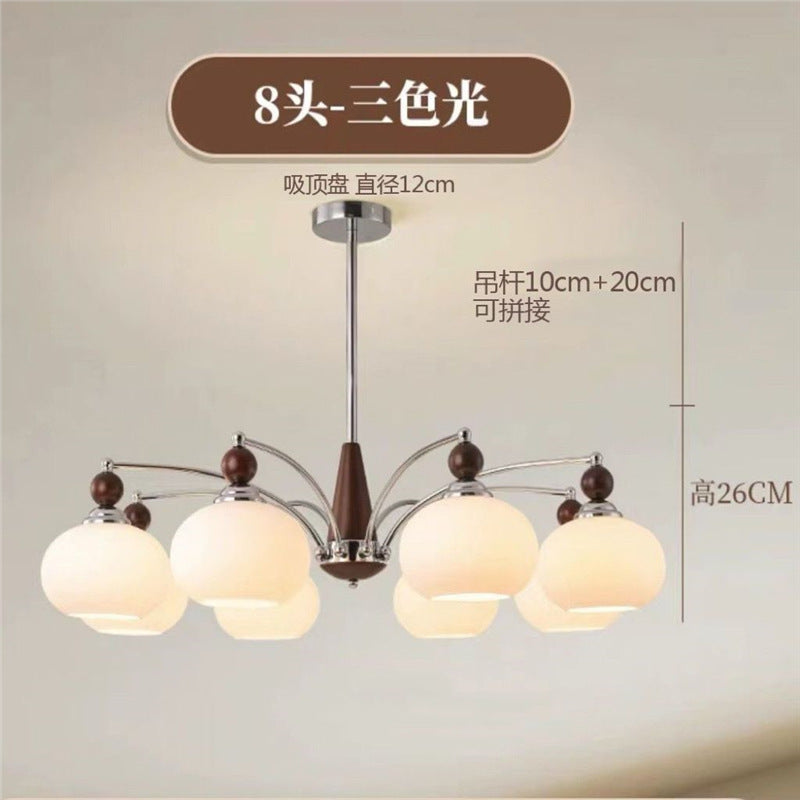 Nordic medieval style living room lamp chandelier modern casual restaurant chandelier study bedroom medieval magic bean chandelier lamp