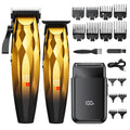professional hairdressing set, hairdressing electric clipper, oil head carving scissors, shaving bald head machine, three-piece set