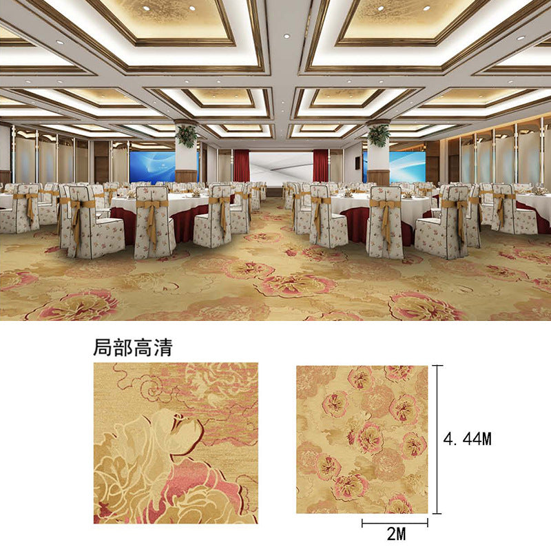 New chinoiserie hotel banquet hall carpet nylon 800g thickened fire retardant 4m large sheets whole patchwork commercial