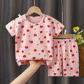 Short set-strawberry