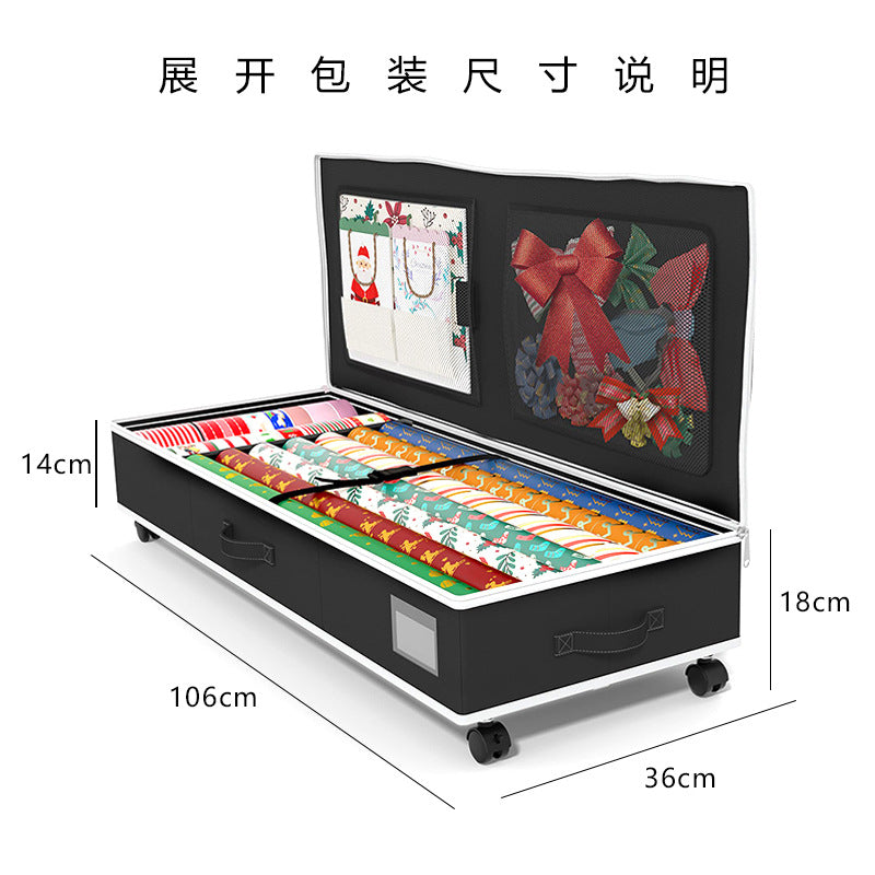 European and American Christmas gift packaging storage bag clothing quilt finishing storage box ribbon and bow gift box