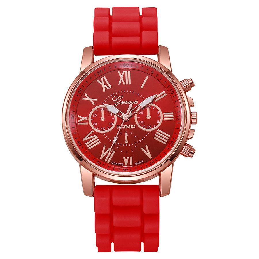 new arrival women's korean style quartz watch simple classic silicone strap watch women's watch wholesale dropshipping