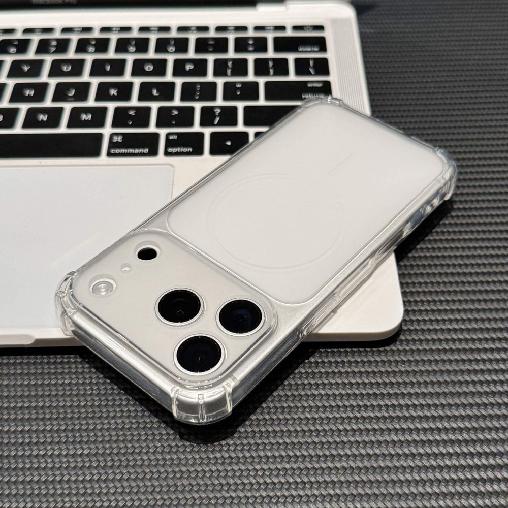 Four-corner anti-fall corning shell is suitable for iphone 16 frosted transparent mobile phone case that instantly turns into apple 17promax soft case