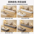 Cream style for home living room small apartment floor-standing tempered glass coffee table tv cabinet combination living room tv cabinet suit