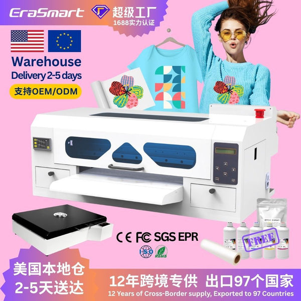Erasmart offset heat transfer printer thermal transfer printer dtf heat transfer printer white ink printer