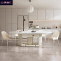 Fully automatic mahjong table & dining table combo - modern minimalist rock slab design for home use - multifunctional mahjong machine for dining room and living room