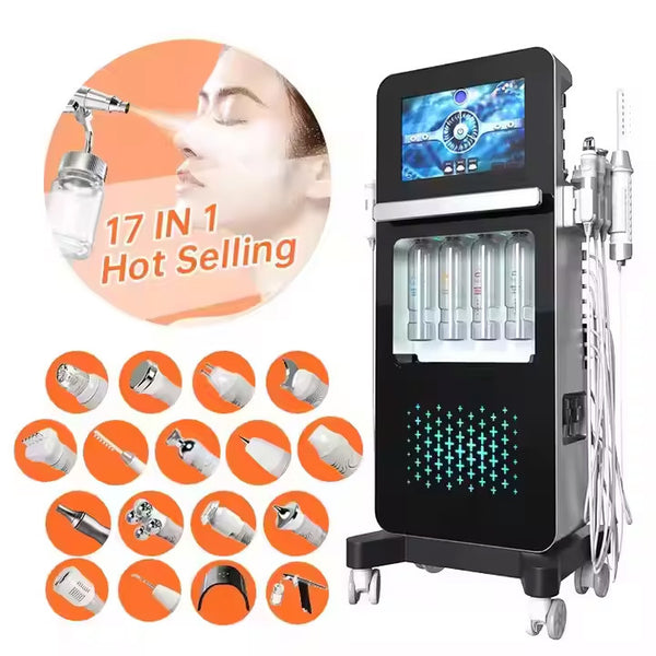 Custom 17in1 Hydra Dermabrasion: Salon Spa, O2 Jet, Skin Care