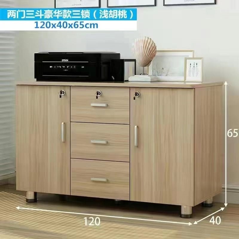 Office file cabinet with lock, storage cabinet, drawer storage cabinet, low cabinet, movable storage cabinet, balcony storage cabinet