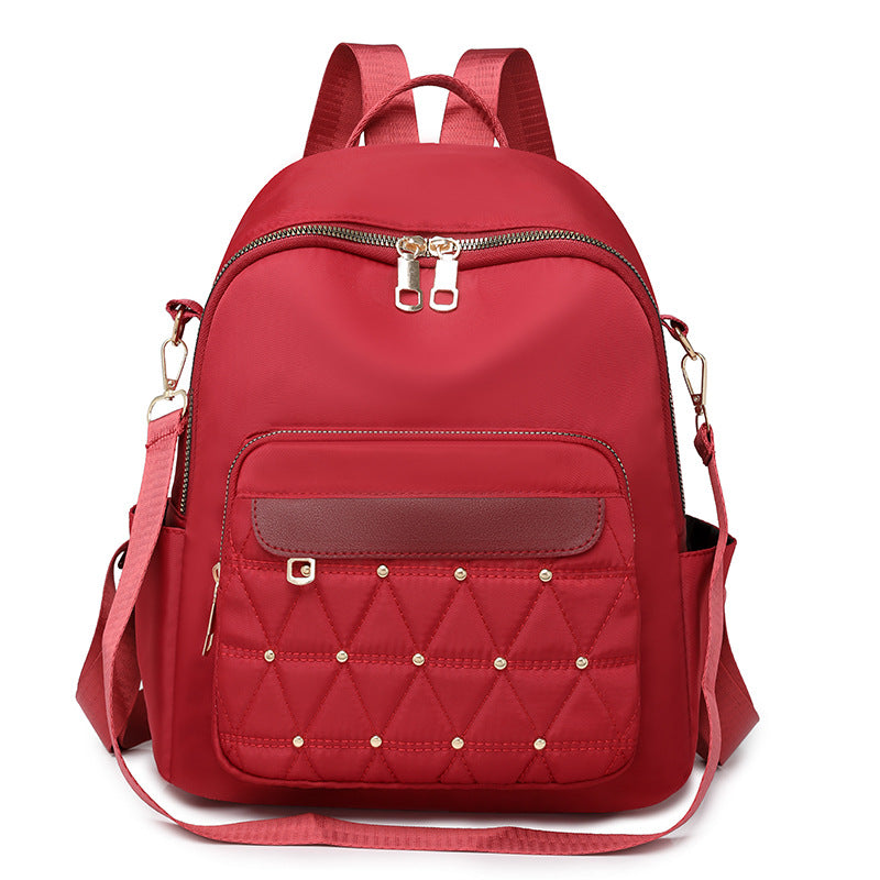 Cross-border  2025 new Oxford cloth backpack women's fashion versatile large-capacity women's leisure travel backpack