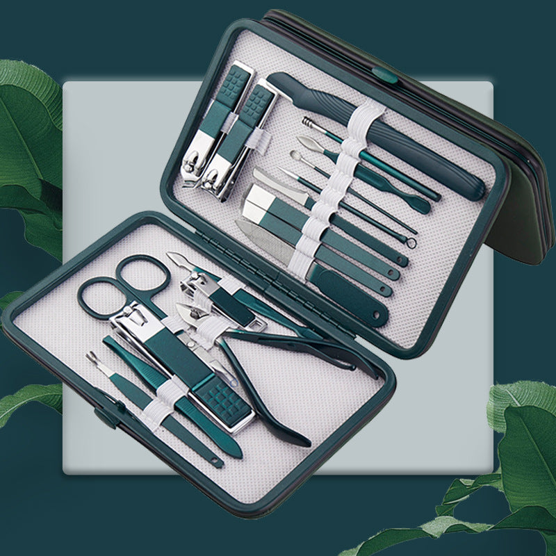 Wholesale nail clipper set - manicure & pedicure tool kit - 18-piece nail care beauty set
