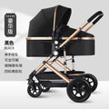 Lightweight baby stroller - four seasons, two-way, foldable bassinet, newborn pram, shock absorption, wholesale from manufacturer, portable