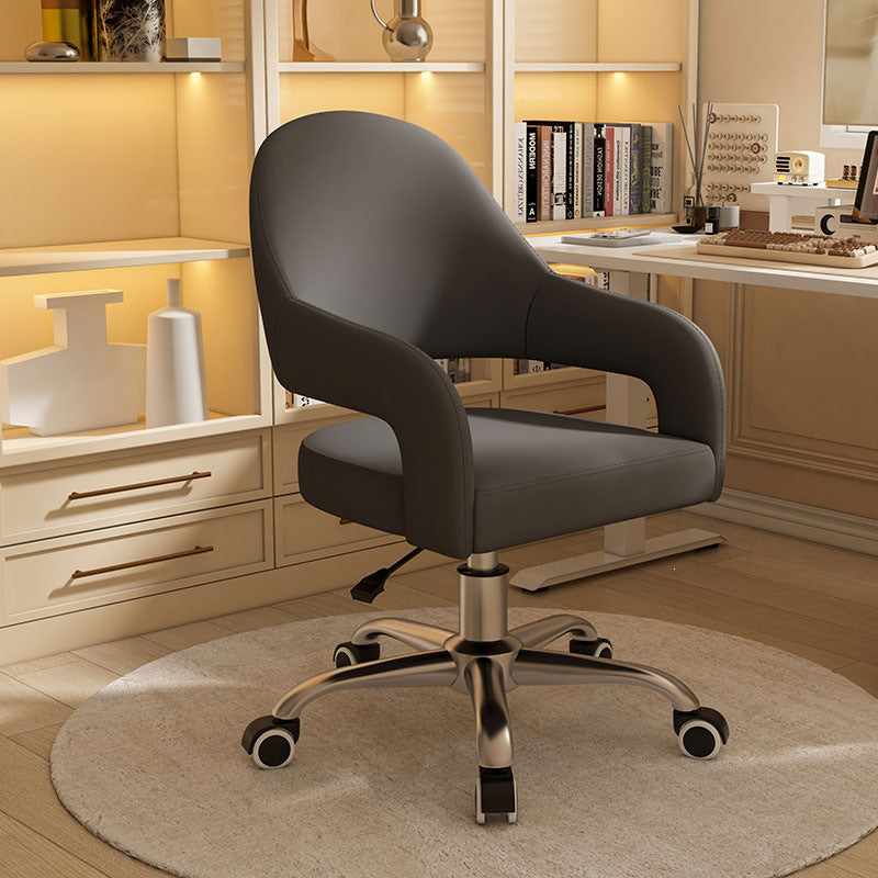 Comfortable designer adjustable height home office chair for bedroom, makeup desk, computer study, and writing desk - swivel chair