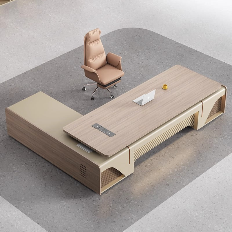 Boss desk office desk casual modern president manager desk supervisor table and chair combination light luxury executive desk office furniture