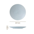 10inch shallow plate-blue