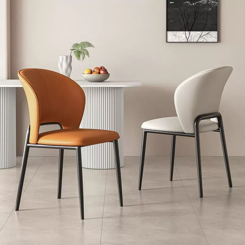 Customized dining chair Club restaurant Hotel cafe Living room Household Italian light luxury dining chair Leisure dining chair customization