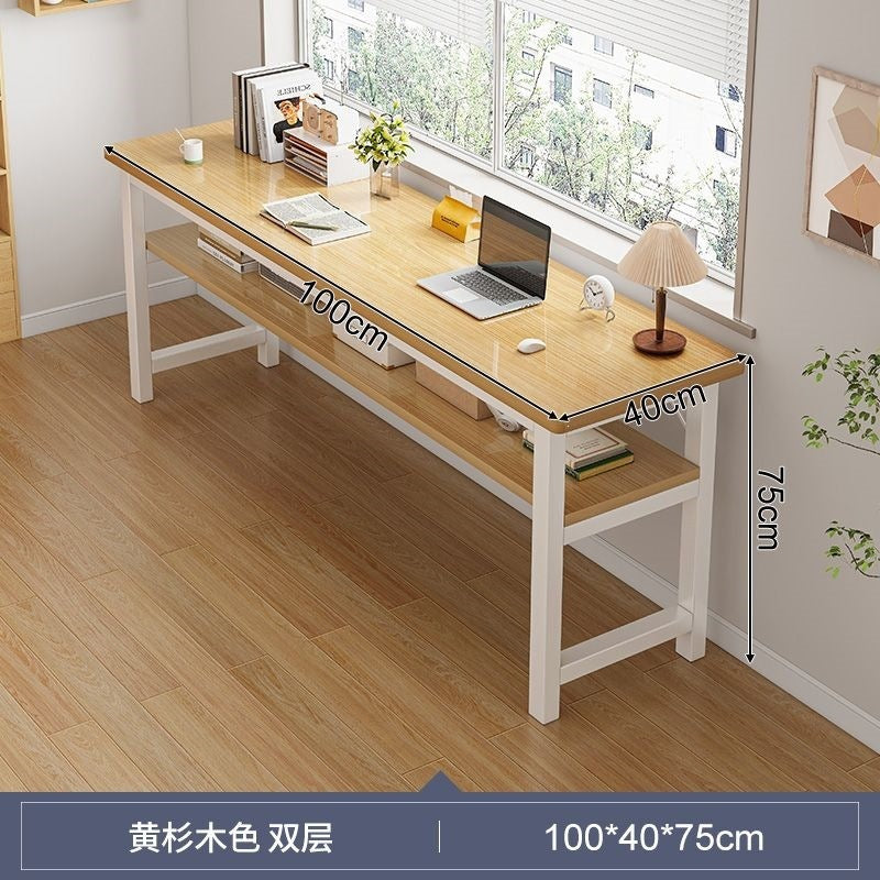 Computer desk desktop home office desk student desk study desk wall-mounted long table simple rental house table