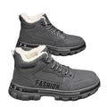 Winter men's shoes 2025 new fleece-lined thickened warm cotton shoes men's sports anti-slip work boots martin boots safety trendy shoes