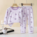 Children's spring/autumn underwear set, boys' and girls' lycra cotton thermal underwear, baby base layer pajamas, loungewear