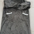 1.8m christmas pajamas women's robe flannel long vertical flap pocket pantshoodie blanket lazy blanket