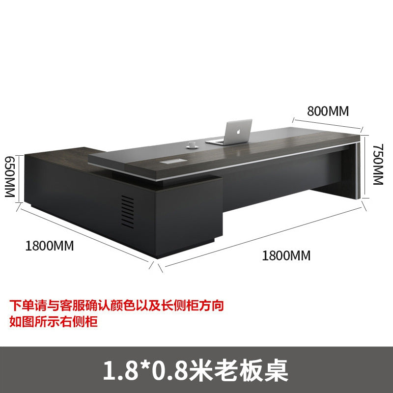 Boss, office desk and chair combination, simple modern manager, computer desk, office president, large desk supervisor, work desk