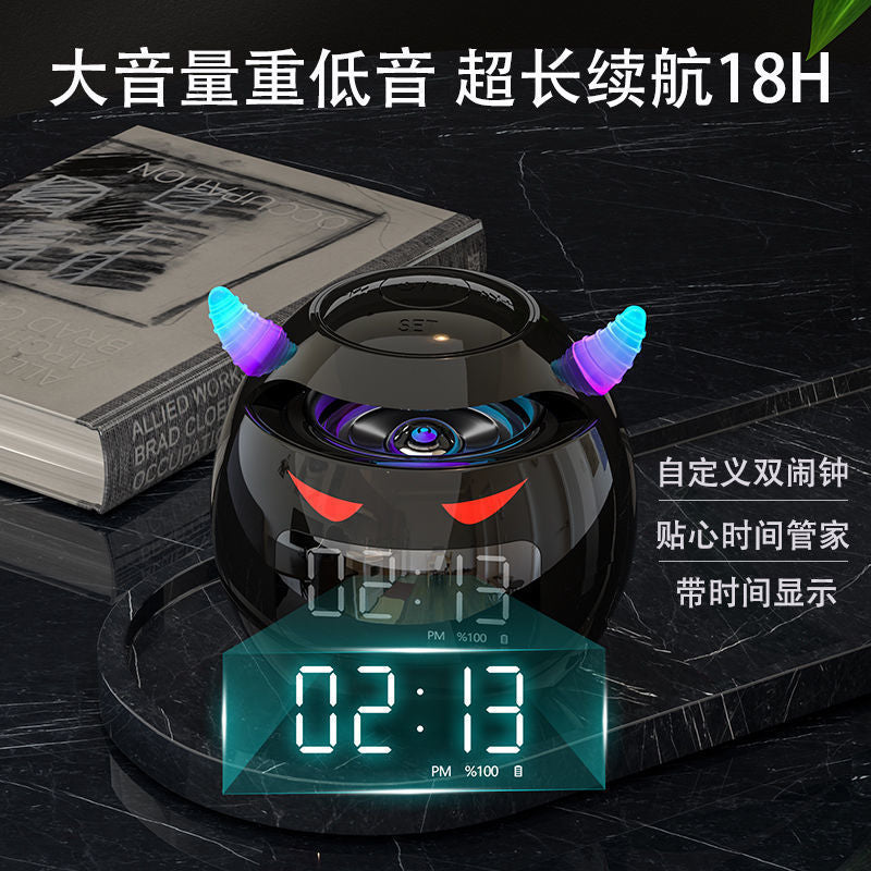 Shadow giant g90 smart ai wireless bluetooth speaker with multifunctional clock, radio, and dual alarm clock