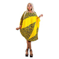 C6693 cross-border   fashion women's printed color block pullover long sleeve mini dress