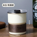 Coffee cup 304 stainless steel water cup portable camping style ins style cup mug american style with lid straw cup