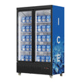 Huaer double door refrigeration display cabinet restaurant food storage freezer vertical freezer commercial refrigerator ice cube freezer