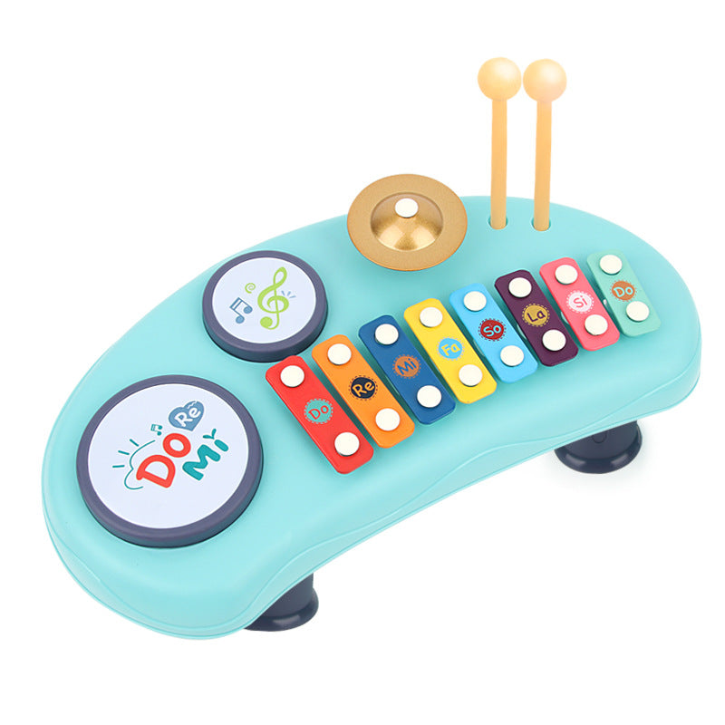 Educational eight-note handbell piano - 2-in-1 musical instrument for babies and toddlers (8 months+) - infant and toddler music toy piano 1