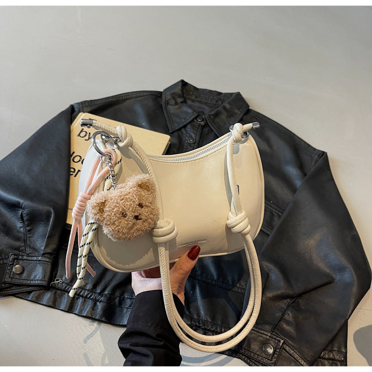 Cross-border retro fashion underarm bag 2025 new simple and versatile pillow bag Korean version of high-end shoulder messenger bag