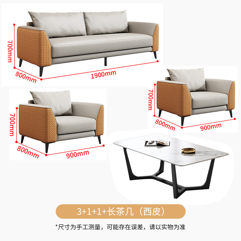 Saint-li office sofa set: reception, office, and break area sofas with coffee table