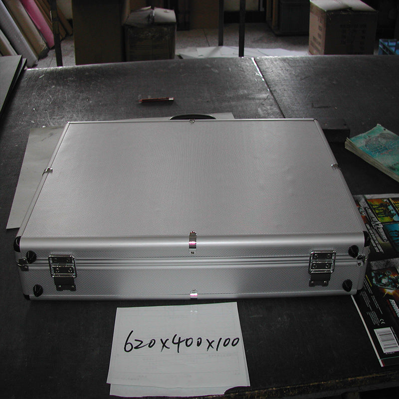 DIY Toolbox Aluminum Alloy Multifunctional Suitcase Hardware Equipment Instrument Box Insurance Storage Aluminum Box Household