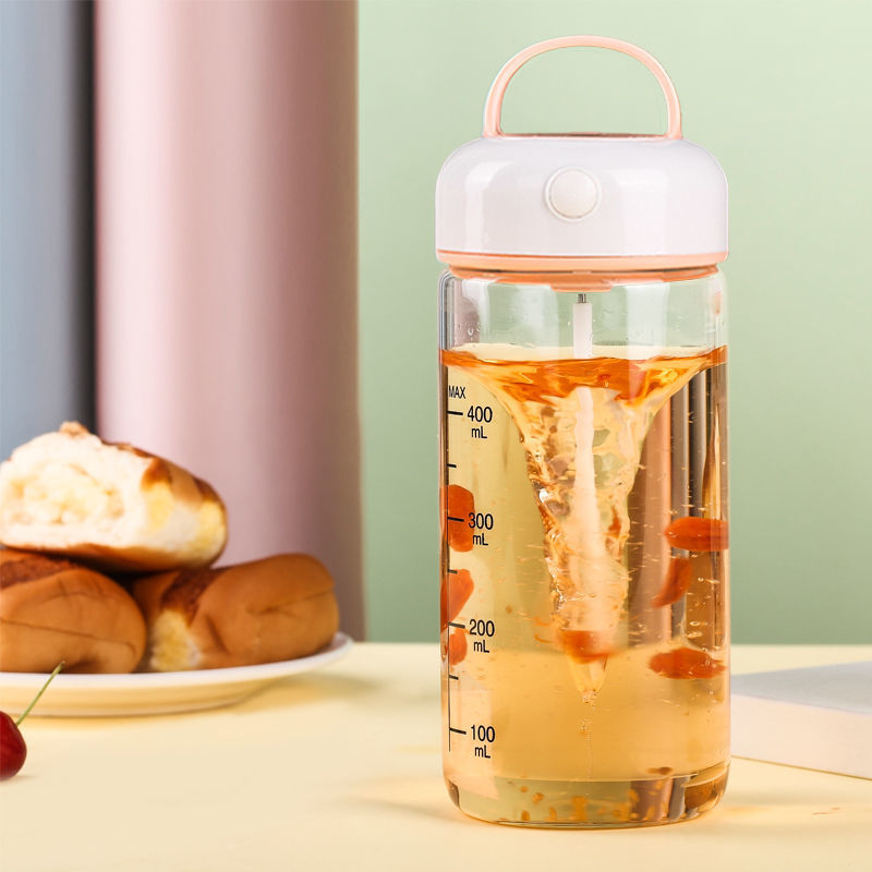 Rechargeable automatic shaker bottle - electric portable blender for protein powder, smoothies, and fitness drinks