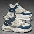 2025 spring new men's breathable high-top sneakers: trendy, versatile, chunky sole casual dad shoes for teens and young adults