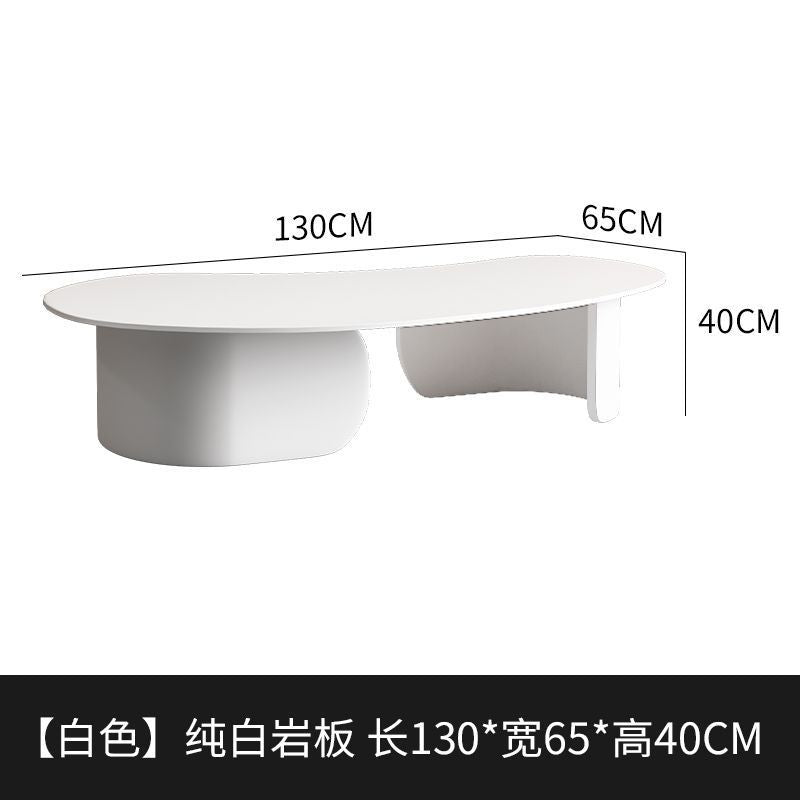 Italian slate coffee table black cashew shaped modern living room for home creative small apartment coffee table italian normcore