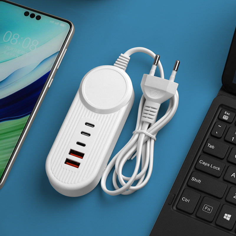 Pd fast charging typec 2.5a mobile phone fast charging 25w multi-port usb charger five-port charging pile pd charging head